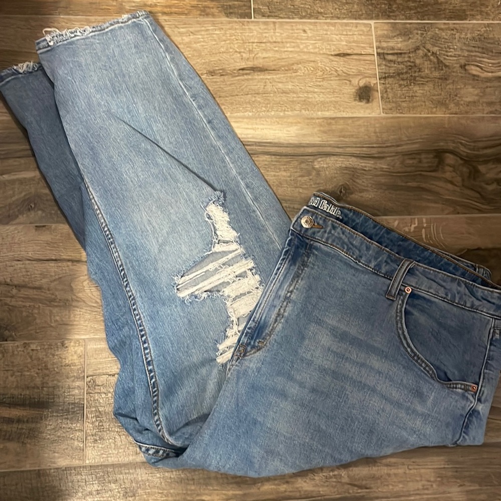 Frayed jeans